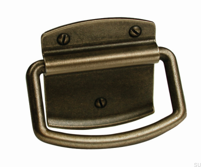 Avlångt möbelhandtag 1816 32 Antik brons