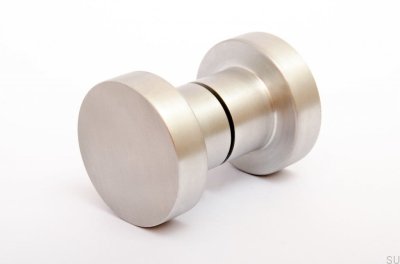 Dubbelsidig dörrknopp Dot 50 borstad aluminium