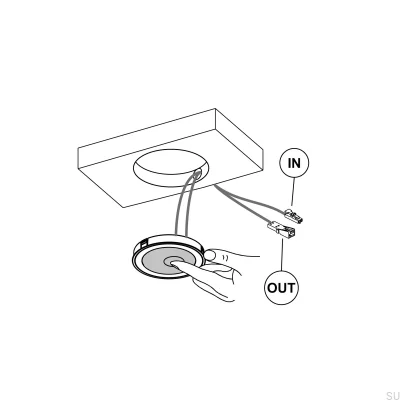 LED spotlight Holl TDM D-M Svart Matt