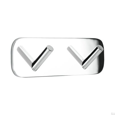 Vägghängare Solid 2 Polerad krom