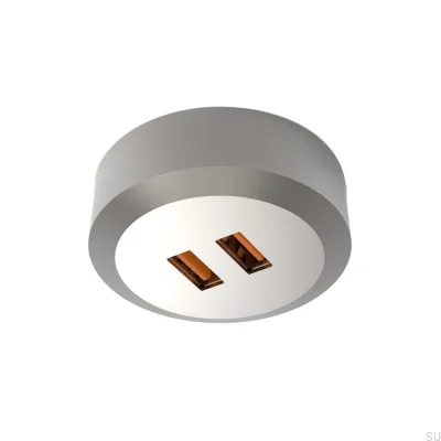 USB-kontakt Subby SP 20W/24V Borstat stål