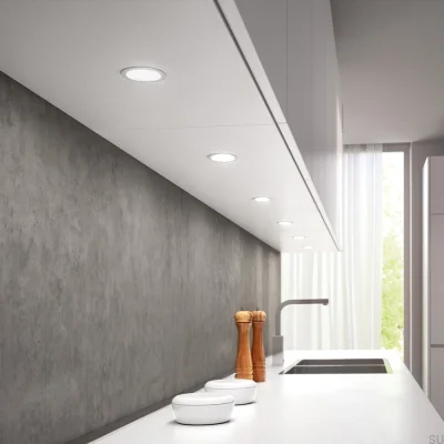 LED spotlight Atom 2700K 24V/3W Svart