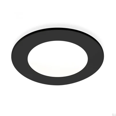 LED spotlight Atom 3000K 24V/3W Svart
