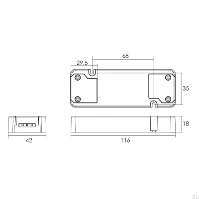 Push-dim/Dali C5AD LED-drivrutin