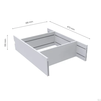 Lådinsats Flex 500 (473 mm) Vit