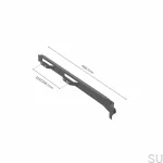 152001070--Prowadnica-meblowa-kulkowa-500/16-Lewa-224/256 mm-Ciemnoszara-Beslag-Design-Skandynawskie-Uchwyty_2