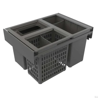Sopsorteringssystem Hide 600 Eco Mörkgrå