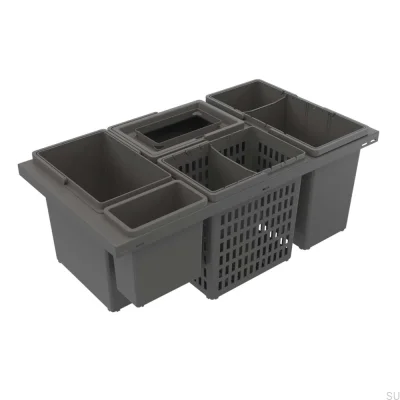 Cube Basic 800 Eco sopsorteringssystem Mörkgrå