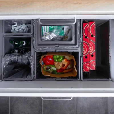 Cube Basic 800 Eco sopsorteringssystem Mörkgrå