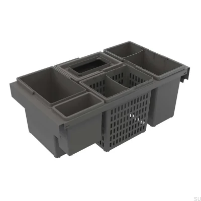 Trend Highside 800 Eco Waste Bin System Mörkgrå