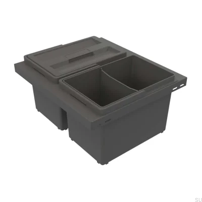 Cube Basic Low 400 sopsorteringssystem Mörkgrå
