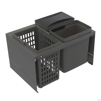 Cube Compact 600 Eco sopsorteringssystem Mörkgrå