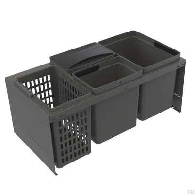 Cube Compact 800 Eco sopsorteringssystem Mörkgrå