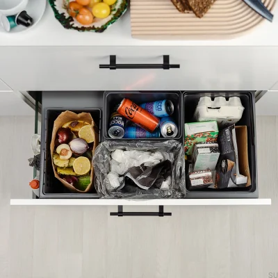 Cube Compact 800 Eco sopsorteringssystem Mörkgrå