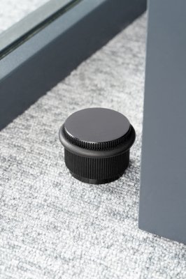 Fotstopp för golvdörr Arpa Svart