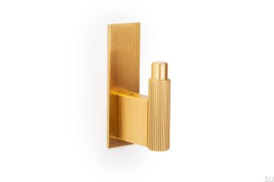 Vägghängare med dyna Arpa Plate Aluminium Guld Brushed Dark Eco