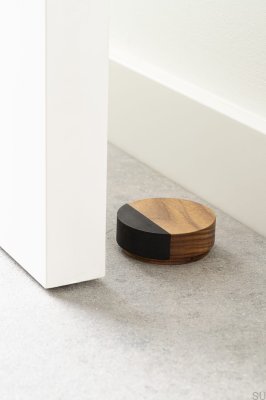 Knock Floor Dörrstoppare Trä Valnöt