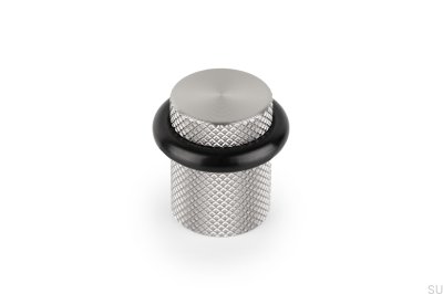 Golvstopp för dörrar Graf Aluminium Silver Borstad