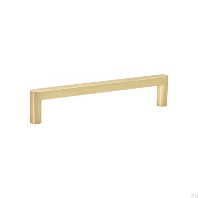 Avlångt möbelhandtag Inez 128 Gold Brushed