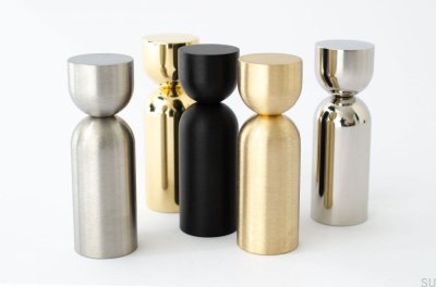 Kokeshi 1856 aluminium svart vägghängare