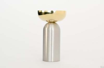 Kokeshi Mix 3052 Vägghängare Borstat stål med polerad mässing