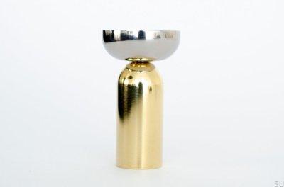 Kokeshi Mix 3052 vägghängare polerad mässing omålad med polerat stål