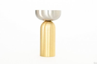 Kokeshi Mix 3052 Vägghängare Borstad mässing omålad med borstat stål