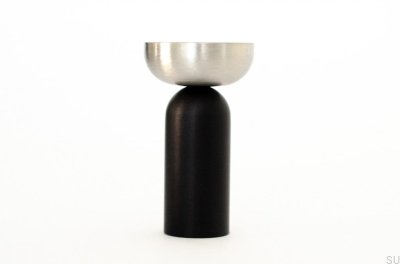 Kokeshi Mix 3052 Aluminium Svart Vägghängare med borstat stål