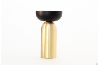 Kokeshi Mix 3052 Vägghängare Borstad mässing omålad med svart aluminium
