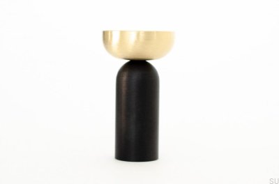 Kokeshi Mix 3052 Vägghängare Aluminium Svart med Borstad Mässing