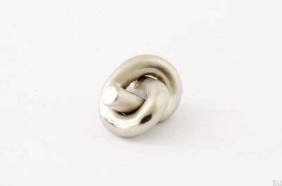 Möbelknopp Knot 35 Borstad Nickel