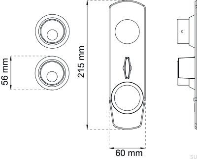 Polerad mässingsskandinavisk standard cylindrisk tillbehörsskylt