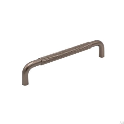 Helix 160 avlångt möbelhandtag, mörkbrun aluminium