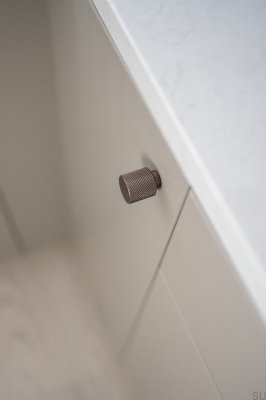 Helix Aluminium Möbelknopp Mörkbrun
