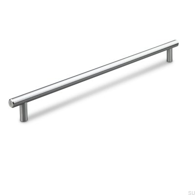 Alta 320 längsgående möbelhandtag, borstad silver