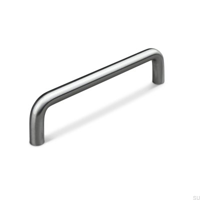 Barga 128 längsgående möbelhandtag, borstad silver