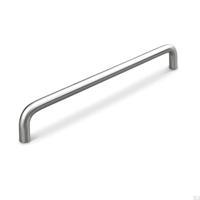 Barga 224 borstat silver avlångt möbelhandtag