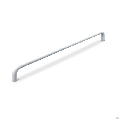 Barga 320 avlångt möbelhandtag, metall, matt vit