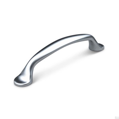 Barletta 96 silver längsgående möbelhandtag