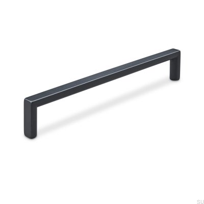 Avlångt möbelhandtag Calabro 160, Metall, Mattsvart