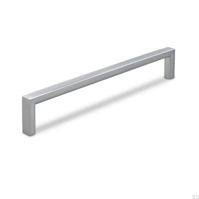 Avlångt möbelhandtag Calabro 160 Borstad Silver