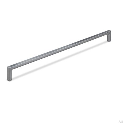 Avlångt möbelhandtag Calabro 320 Borstad Silver