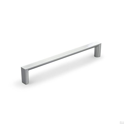Avlångt möbelhandtag Sala 160, borstad silver