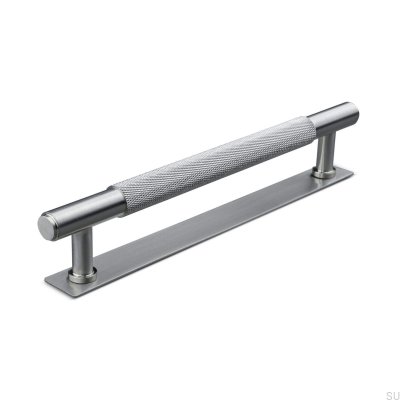 Salo 160 avlångt möbelhandtag, borstad silver