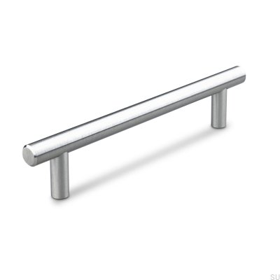Alta 128 längsgående möbelhandtag, borstad silver