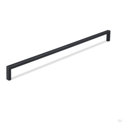 Avlångt möbelhandtag Calabro 320, Metall, Mattsvart