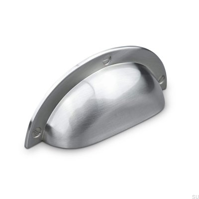 Conti 64 silver borstat möbelhandtag