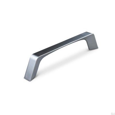 Cori 128 silver avlångt möbelhandtag