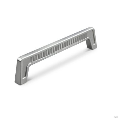Avlångt möbelhandtag Ferrara 160 Borstad Silver