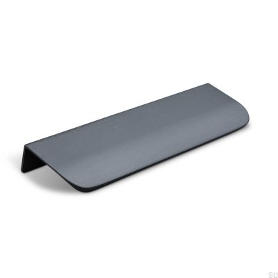 Poppi 136 kant möbelhandtag, metall, matt svart